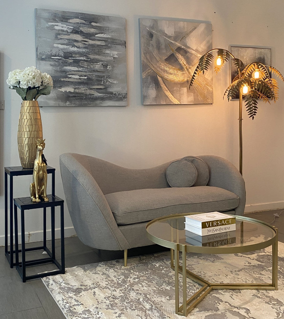 [EKM-AUTOGENERATED]Kooper 2 Seater Sofa Apollo Grey Weave