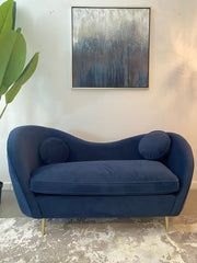 [EKM-AUTOGENERATED]Kooper 2 Seater Sofa Ocean Blue Recycled Velvet