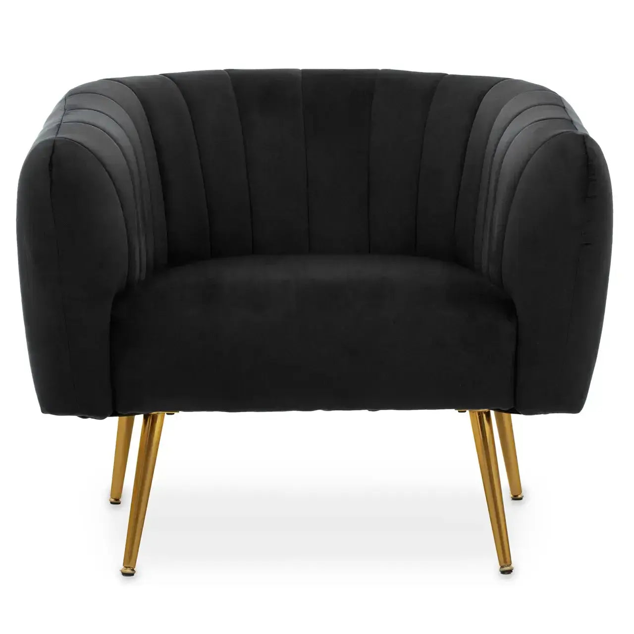 [EKM-AUTOGENERATED]Larissa Black Velvet Chair