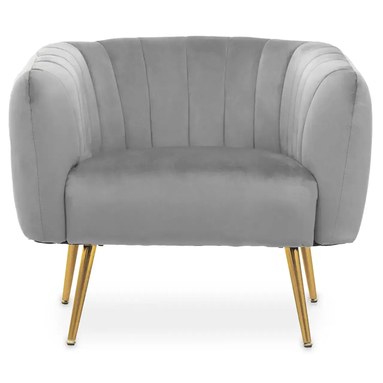 [EKM-AUTOGENERATED]Larissa Grey Velvet Chair