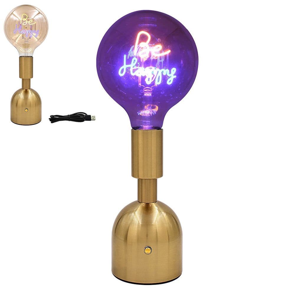 [EKM-AUTOGENERATED]LED TEXT LAMP BE HAPPY LAMP