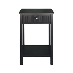 [EKM-AUTOGENERATED]Lindon 1 Drawer End Table Black