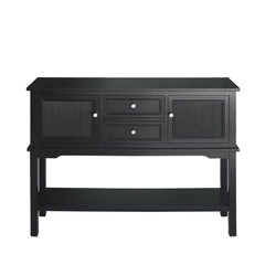 [EKM-AUTOGENERATED]Lindon 2 Door 2 Drawer Sideboard Black