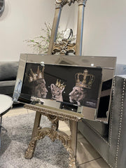 [EKM-AUTOGENERATED]Lion King Family 85Cm X 45 Cm Wall Art Mirror Frame