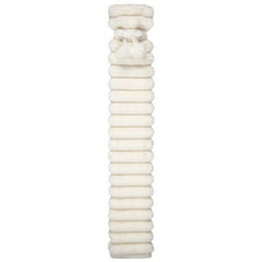 [EKM-AUTOGENERATED]Long Fur Ribbed Hot Water Bottle - White