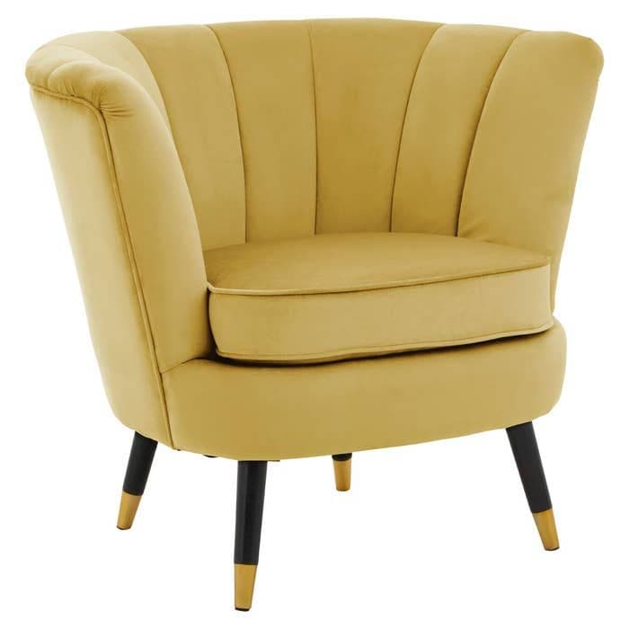 [EKM-AUTOGENERATED]Loretta Pistachio Velvet Shell Accent Chair - Home Luxe Interior