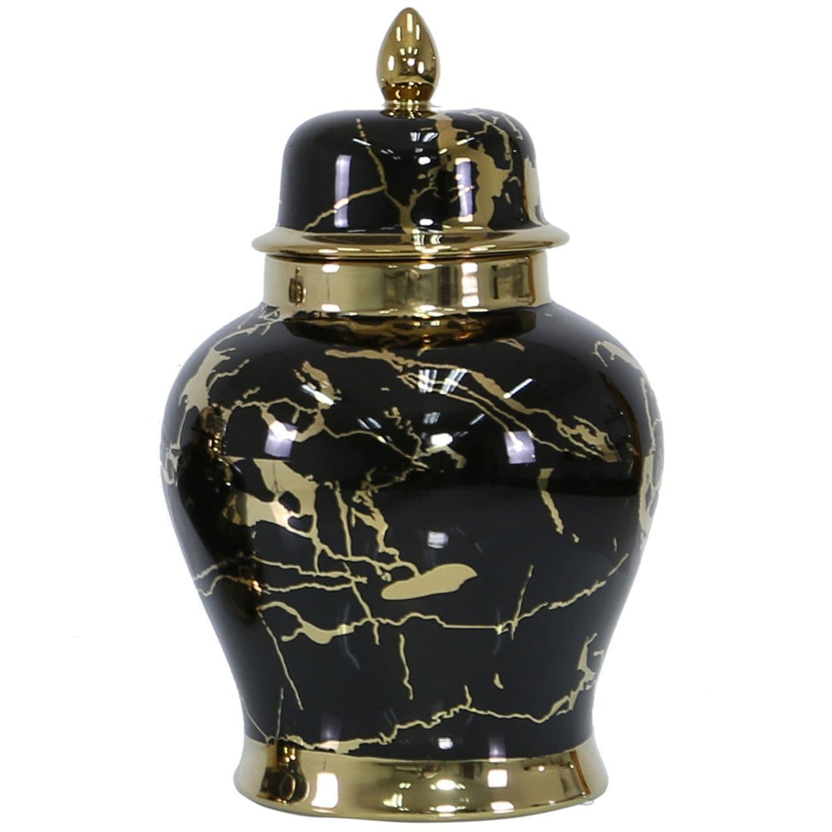 [EKM-AUTOGENERATED]Luxe 315cm Ginger Jar Black And Gold