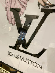 Lv Eiffel Tower Wall Art Mirror Frame 75Cm X 115Cm