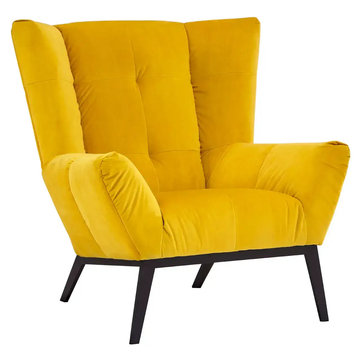 [EKM-AUTOGENERATED]Maiko Yellow Fabric Armchair