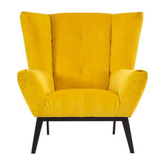 Maiko Yellow Fabric Armchair