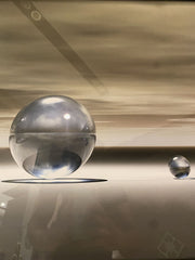 Marble Landscape Abstract Wall Art Mirror Frame 115Cm X 75Cm