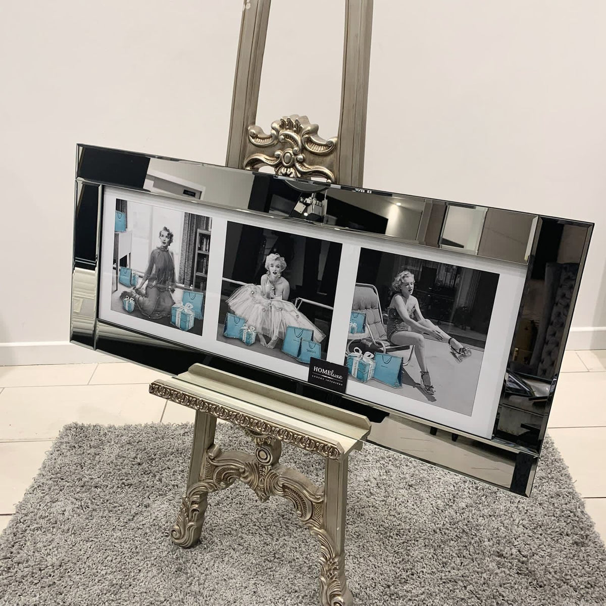 [EKM-AUTOGENERATED]Marylin Monroe Tiffany & Co Triple Collage Mirror Frame