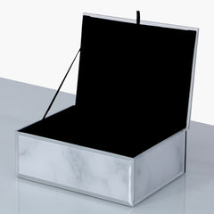 Medium Grey Marble Trinket Box