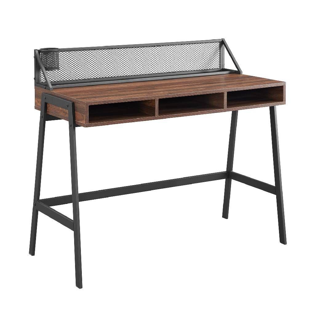 [EKM-AUTOGENERATED]Mesh Back Writing Desk - Walnut