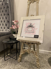 [EKM-AUTOGENERATED]Miss Dior Pink Perfume Bottle Brushed Wall Art Mirror Frame