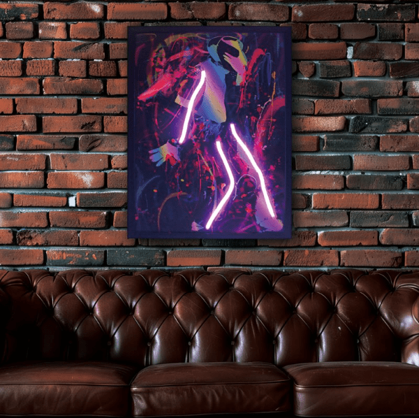 [EKM-AUTOGENERATED]Moon Walk Graffiti Wall Art USB - Home Luxe Interior