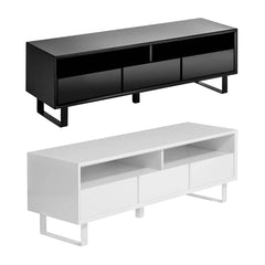 Moritz White High Gloss Media Cabinet  Home Luxe Interior