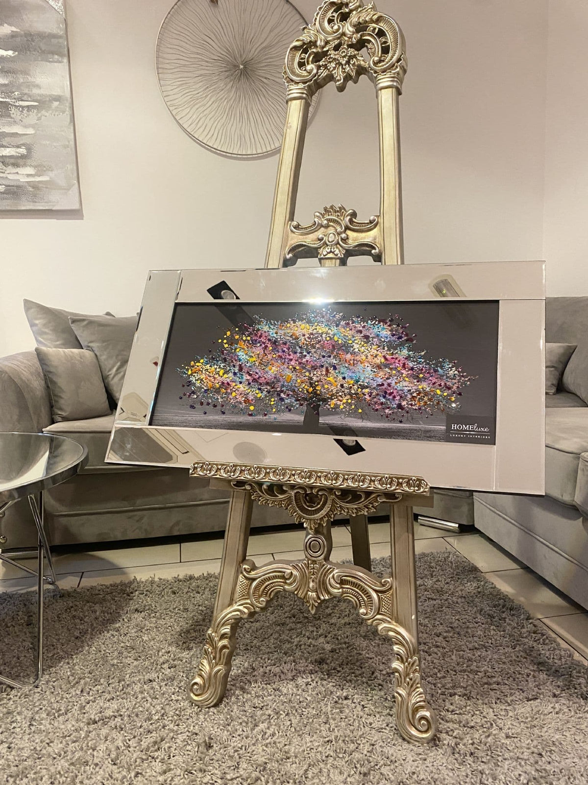 [EKM-AUTOGENERATED]Multicolour Blossom Tree Wall Art Mirror Frame