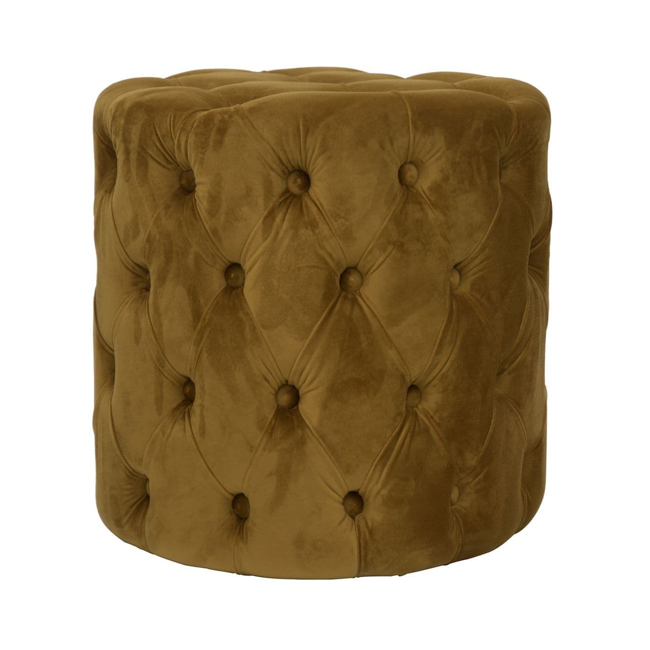 [EKM-AUTOGENERATED]Nala Tufted Round Stool Mustard