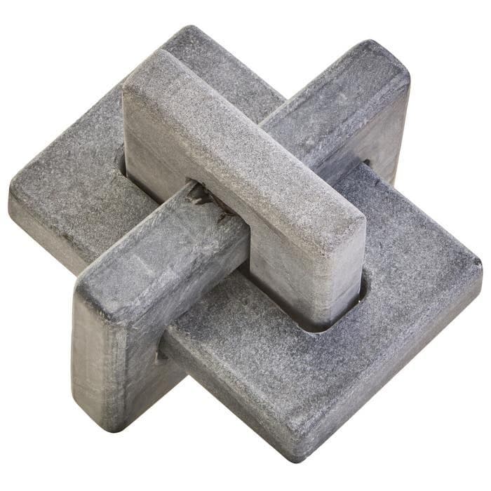 Nason Grey Marble Knot Sculpture  Home Luxe Interior