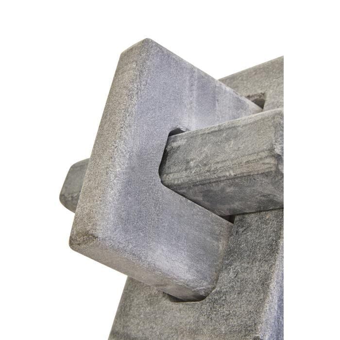 Nason Grey Marble Knot Sculpture  Home Luxe Interior