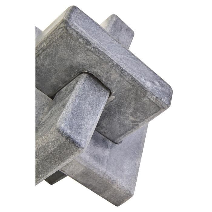 Nason Grey Marble Knot Sculpture  Home Luxe Interior