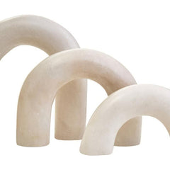 Nason White Marble Arch Decor Sculpture  Home Luxe Interior