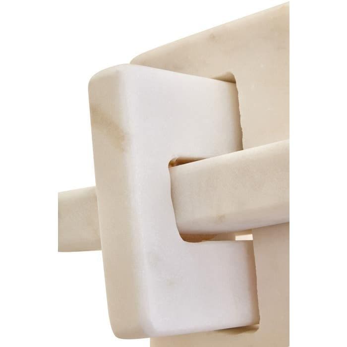 Nason White Marble Knot Sculpture - Home Luxe Interior
