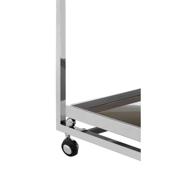 Novo 3 Tier Trolley with Silver Finish Frame  Home Luxe Interior