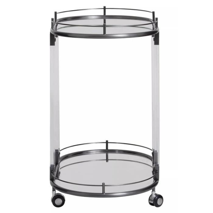 Oria Drinks Trolley in Metallic Frame  Home Luxe Interior