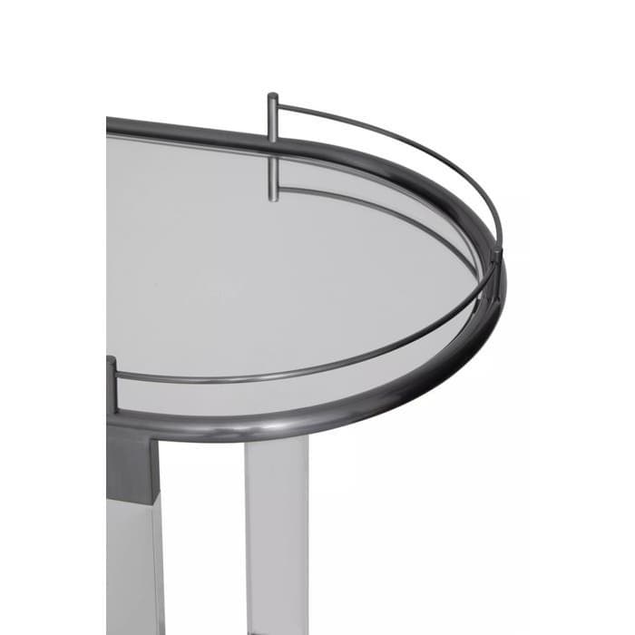Oria Drinks Trolley in Metallic Frame  Home Luxe Interior