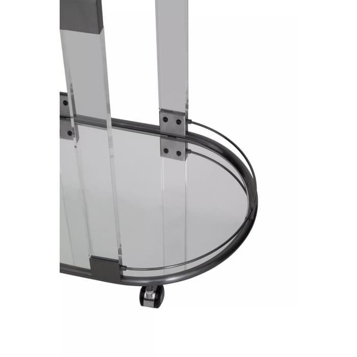 Oria Drinks Trolley in Metallic Frame  Home Luxe Interior