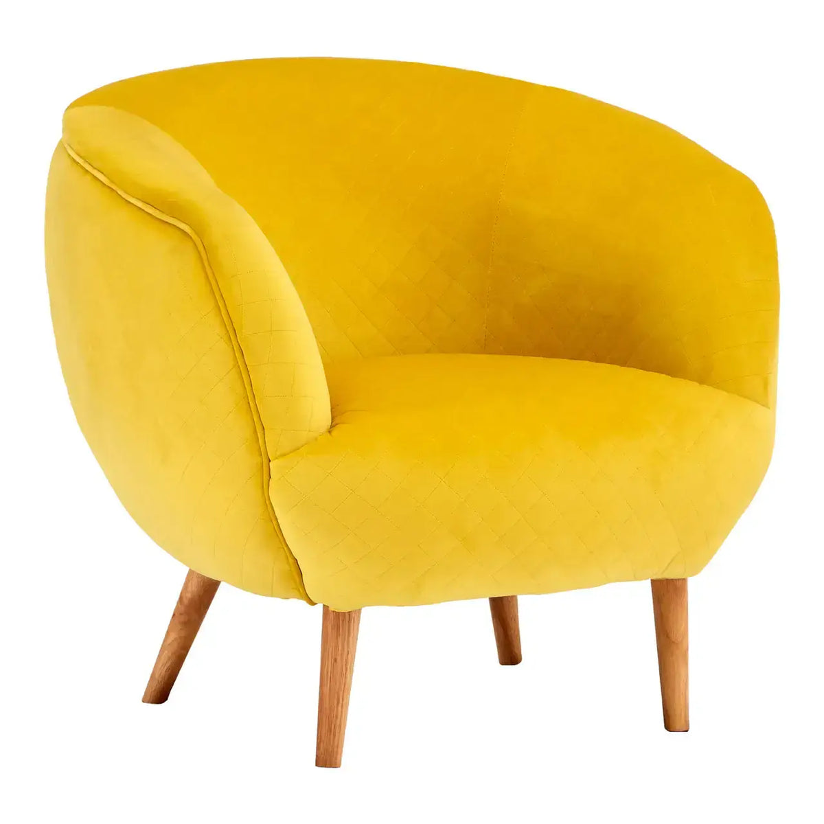 [EKM-AUTOGENERATED]Oscar Yellow Fabric Chair