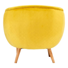 Oscar Yellow Fabric Chair