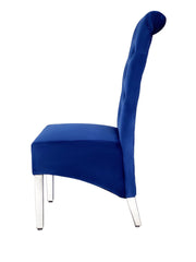 Pair Of Sofia Dining Chair Lion Knocker Royal Blue