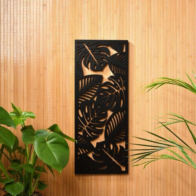 [EKM-AUTOGENERATED]Palm House Cut Out Wooden Wall Plaque Home Luxe Interior