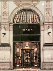 Prada Shop Front Wall Art Mirror Frame