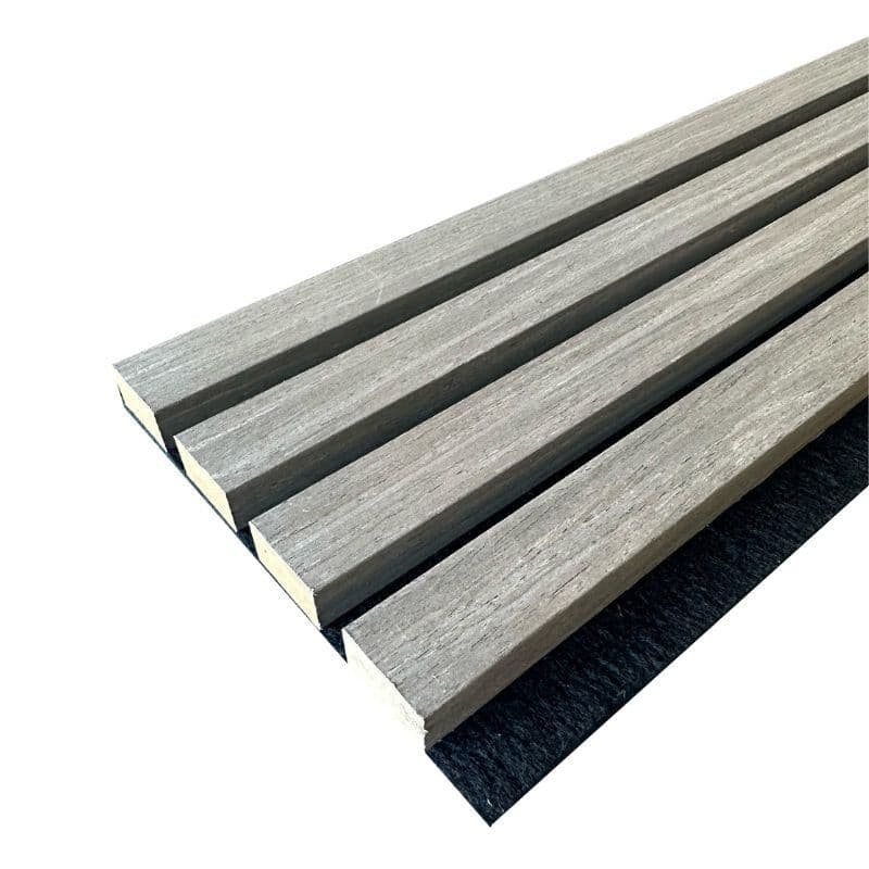 Premium Grey Oak Acoustic Slat Wall Panel by Home Luxe Interior