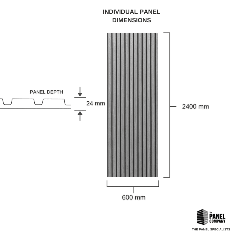 Premium Grey Oak Acoustic Slat Wall Panel by Home Luxe Interior
