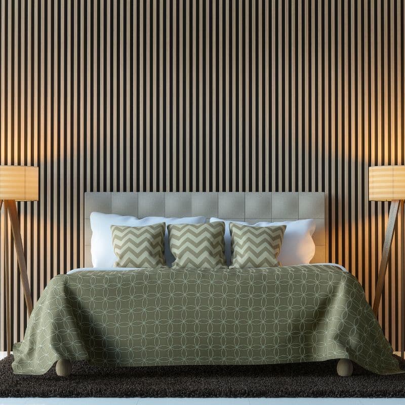 Premium Natural Oak Acoustic Slat Wall Panel by Home Luxe Interior