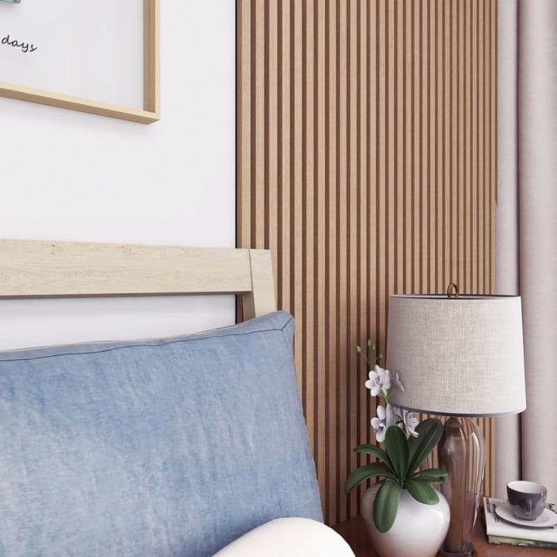 Premium Natural Oak Acoustic Slat Wall Panel by Home Luxe Interior