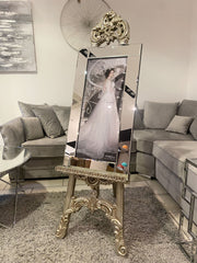 [EKM-AUTOGENERATED]Princess White Dress Wall Art Mirror Frame