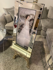 Princess White Dress Wall Art Mirror Frame