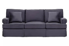 [EKM-AUTOGENERATED]Ralph Three Seat Black Velvet Sofa