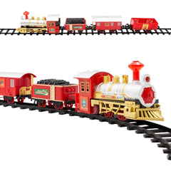 [EKM-AUTOGENERATED]Red Christmas Train Set 3 Carriages