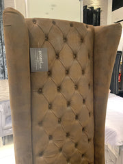 Regents High Back Porter Chair In Brown Rustic Look