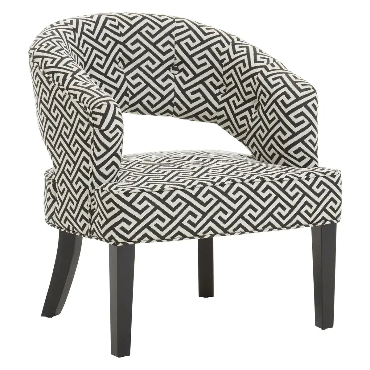 [EKM-AUTOGENERATED]Regents Park Greek Key design Cutout Lounge Chair
