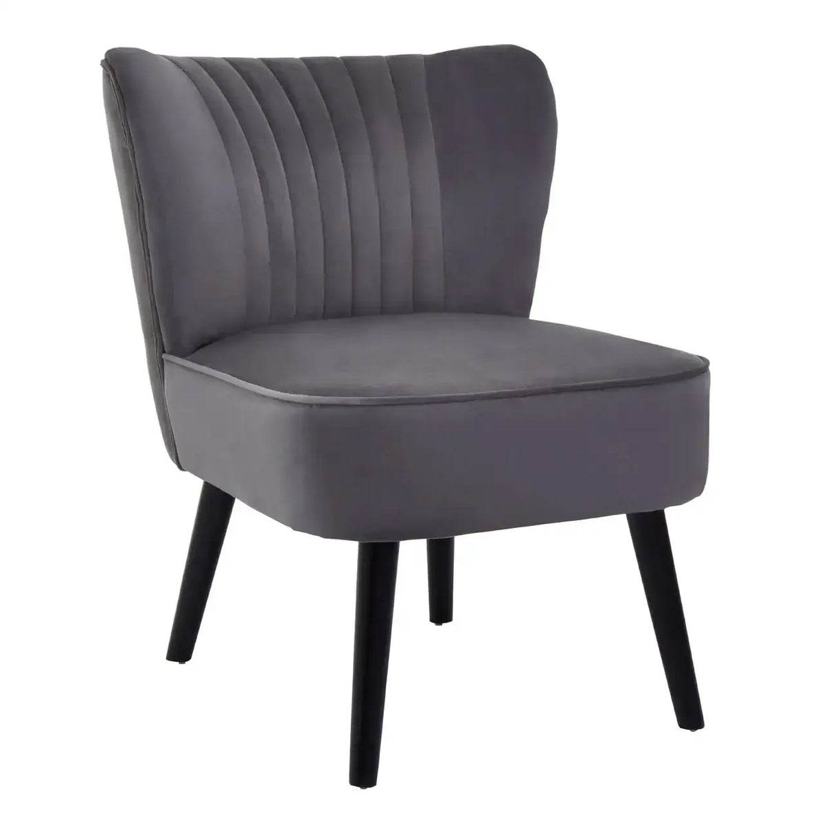 [EKM-AUTOGENERATED]Regents Park Grey Velvet Chair