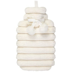 [EKM-AUTOGENERATED]Ribbed Fur Hot Water Bottle - Cream