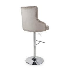 Rocco Brush Velvet Gas Lift Barstool